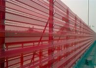 10m দৈর্ঘ্য উইন্ডব্রেক বেড়া প্যানেল হলুদ বায়ুরোধী ধুলো নিয়ন্ত্রণ ইস্পাত প্লেট