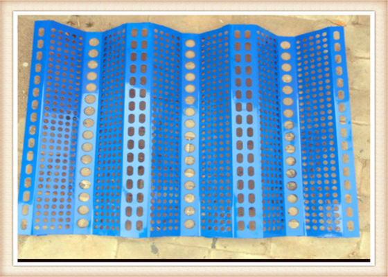 অস্থায়ী বিল্ডিং ক্ষেত্রের জন্য 900 মিমি প্রস্থ তিন পিক ছিদ্রযুক্ত ধুলো নিয়ন্ত্রণ নেট